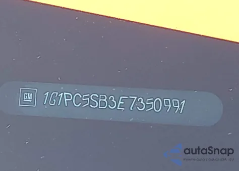 2014 Chevrolet Cruze 1Lt Auto из США, поврежденный, VIN 1G1PC5SB3E7350991